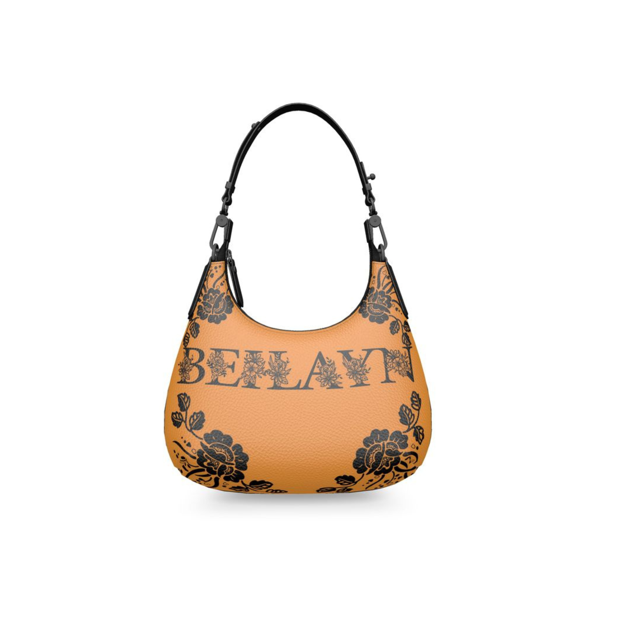 Borsa Myriline hobo piccola con stampa BeiReal