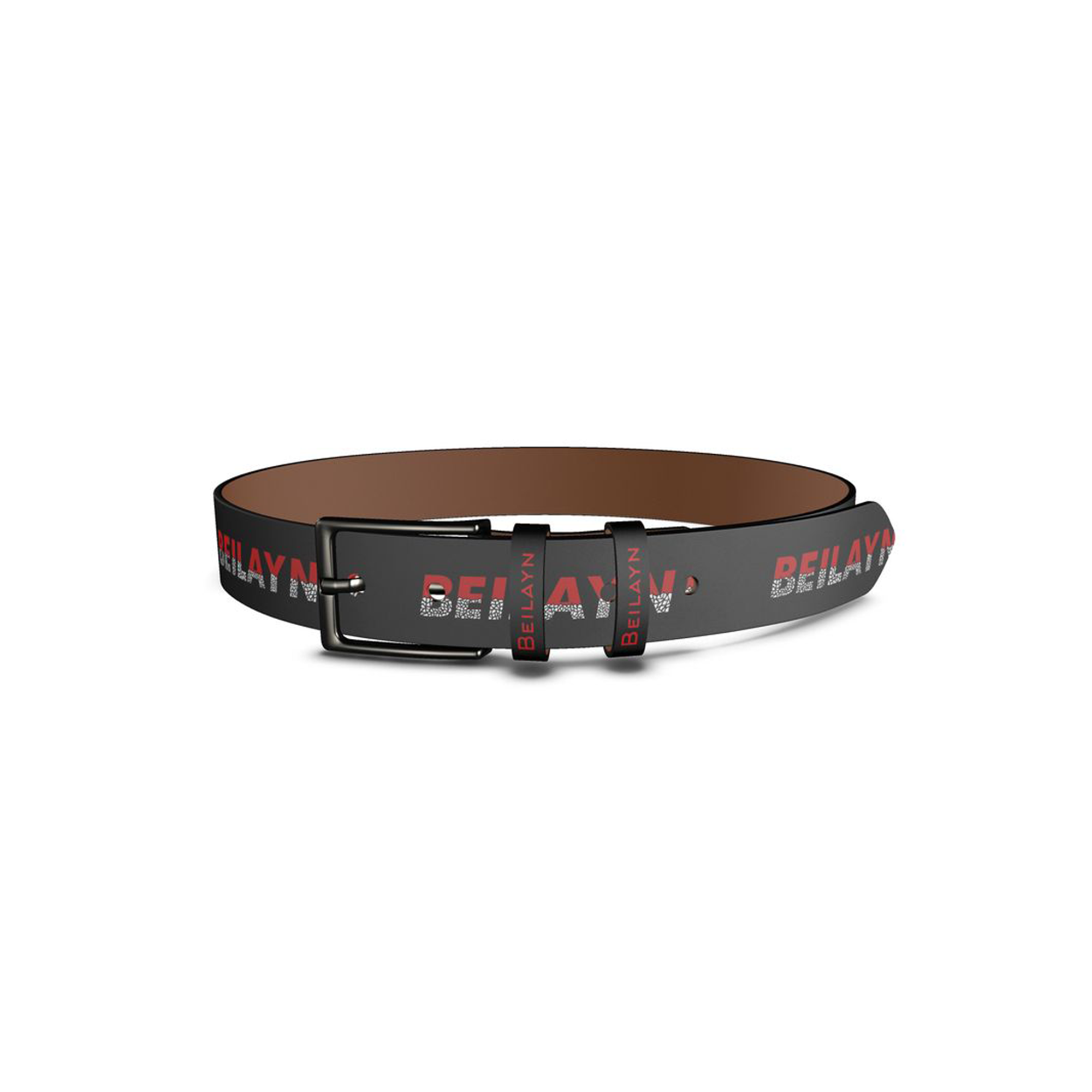 Belt with Beilayn mosaic print