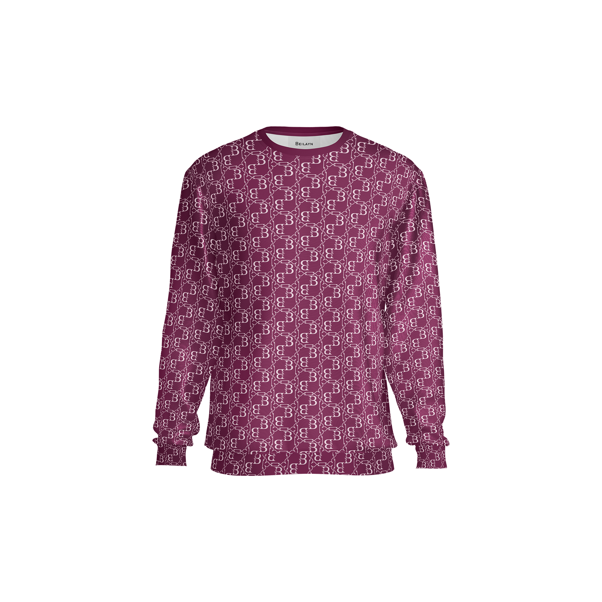 Technical jersey sweatshirt with Bey Monogram print