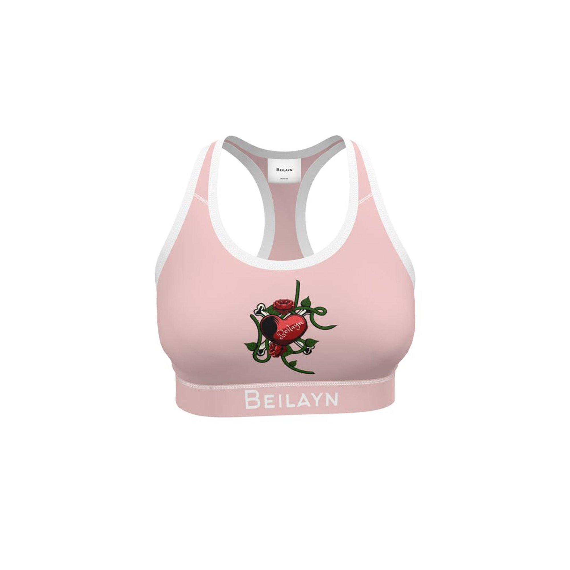 Reggiseno sportivo a cuore spinato Beilayn