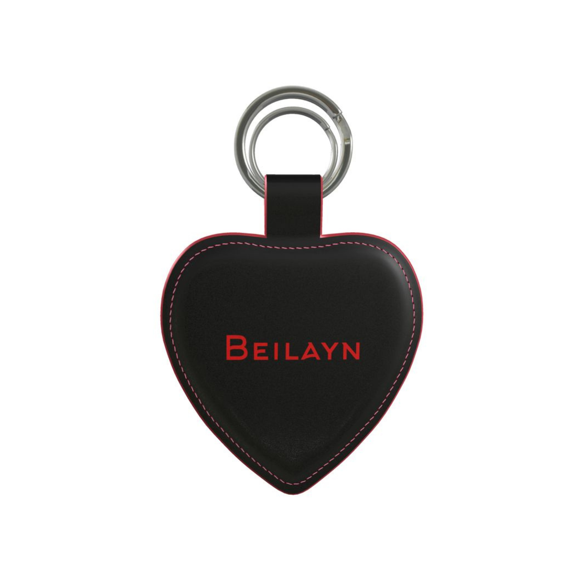 Leren sleutelhanger met Beilayn-print