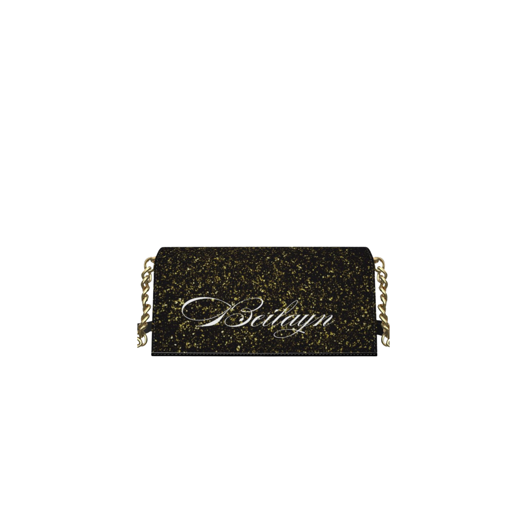 Beilayn Logo Leather Evening Bag