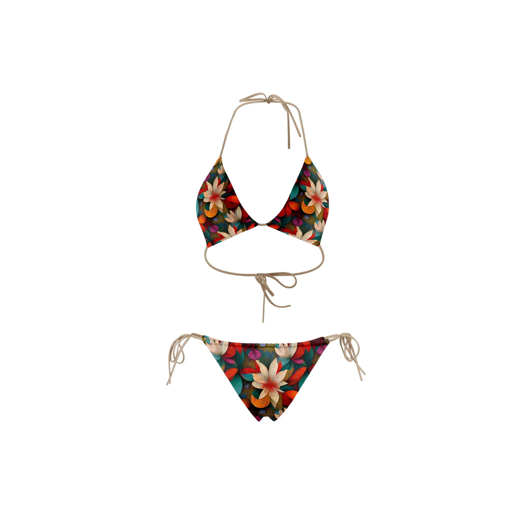 Jiwilly Beiflowers Lycra bikini