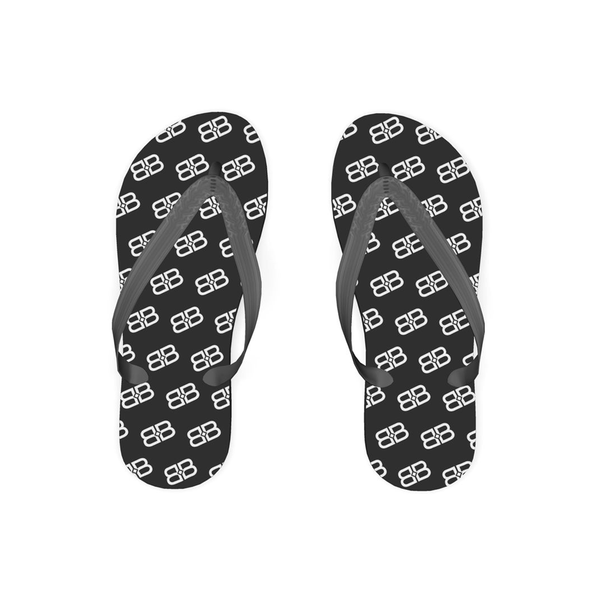 Sandals with double B print