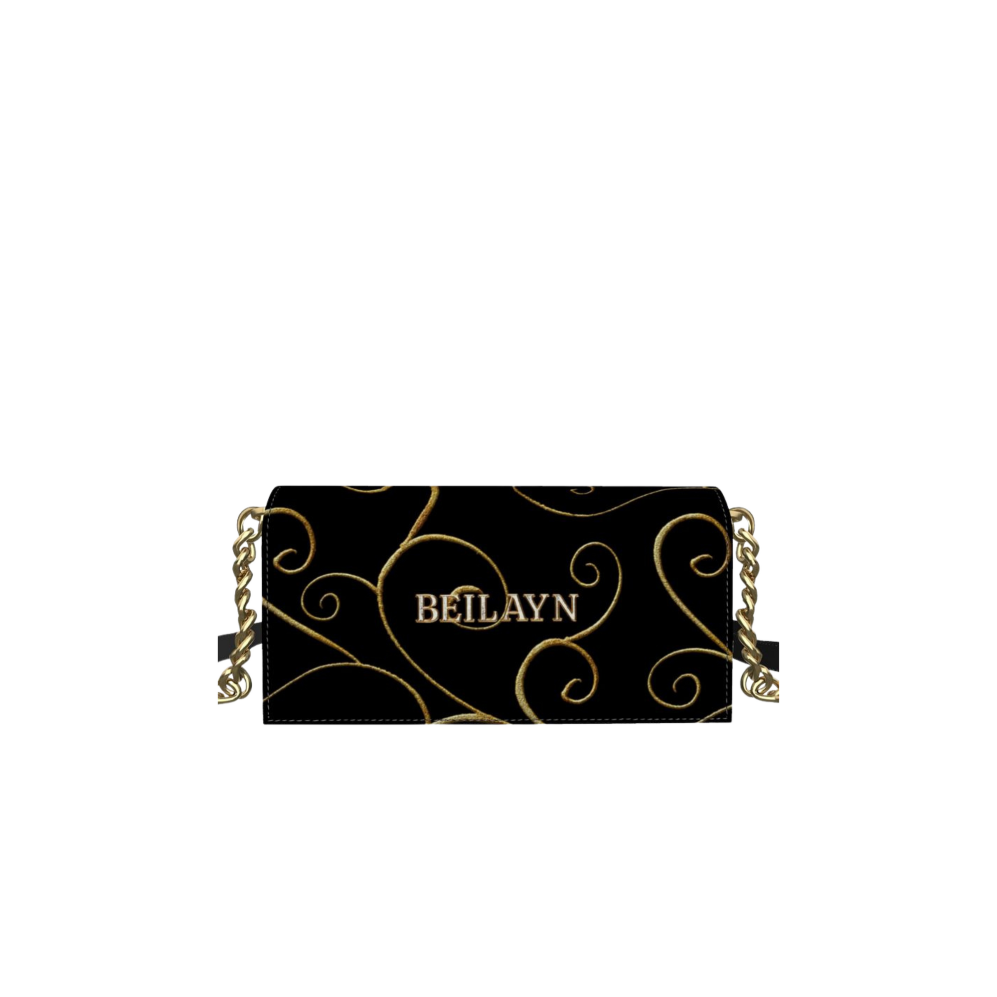 Bryda evening bag with GinnyGold print