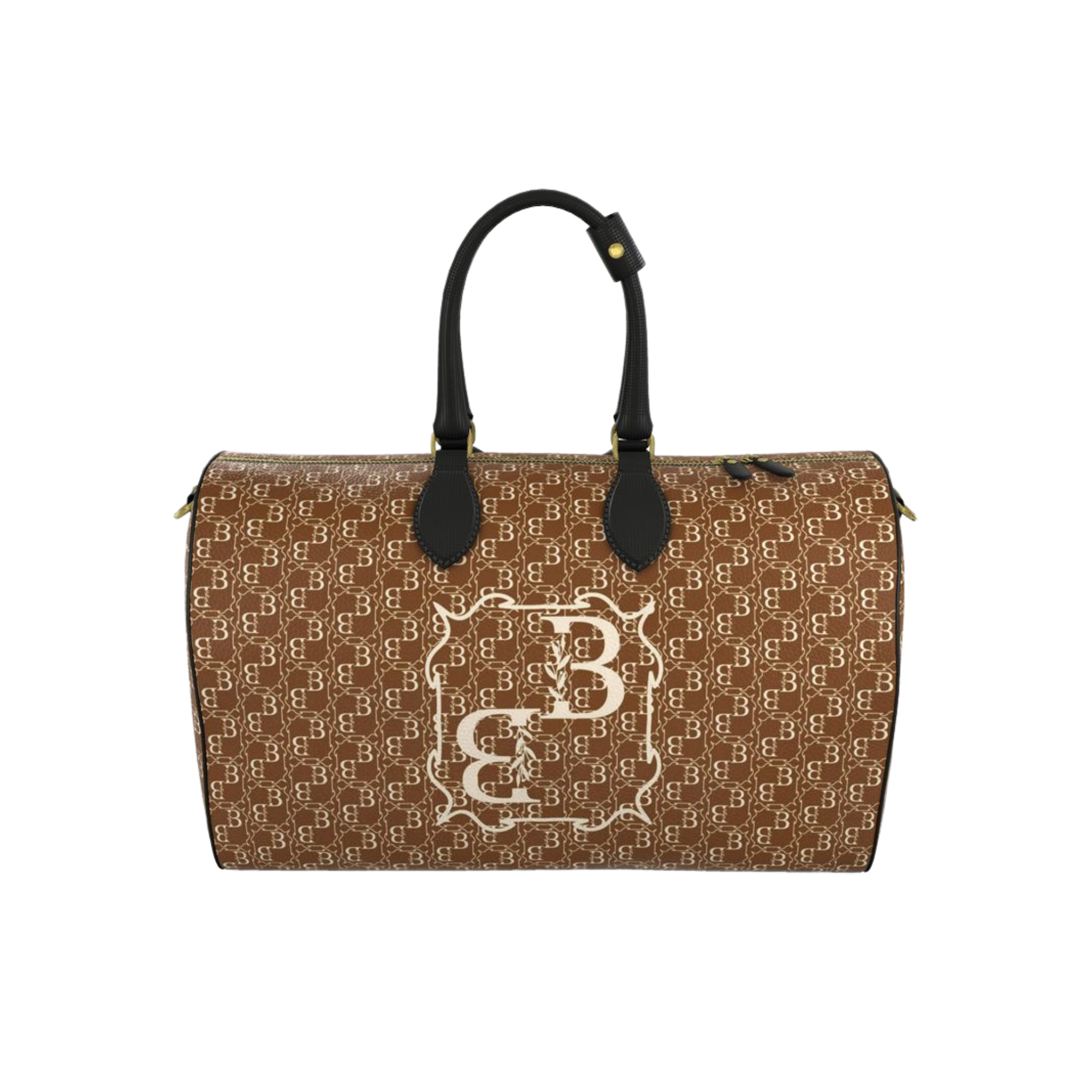 Draviana Ledertasche mit Monogram-Print, groß