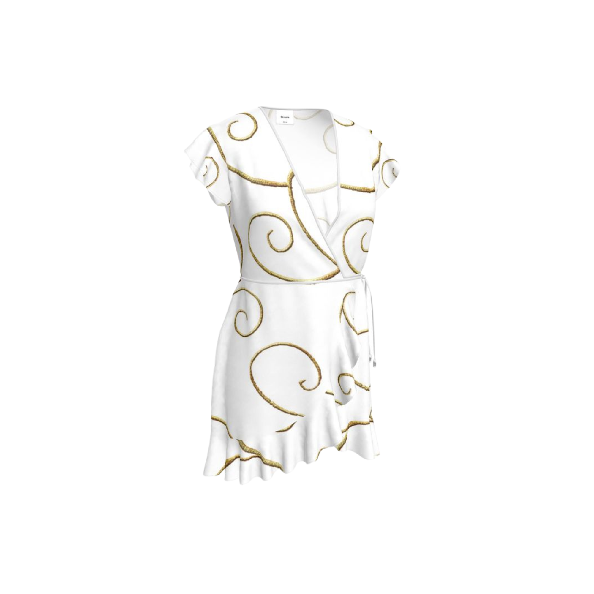 GinnyGold silk satin mini dress