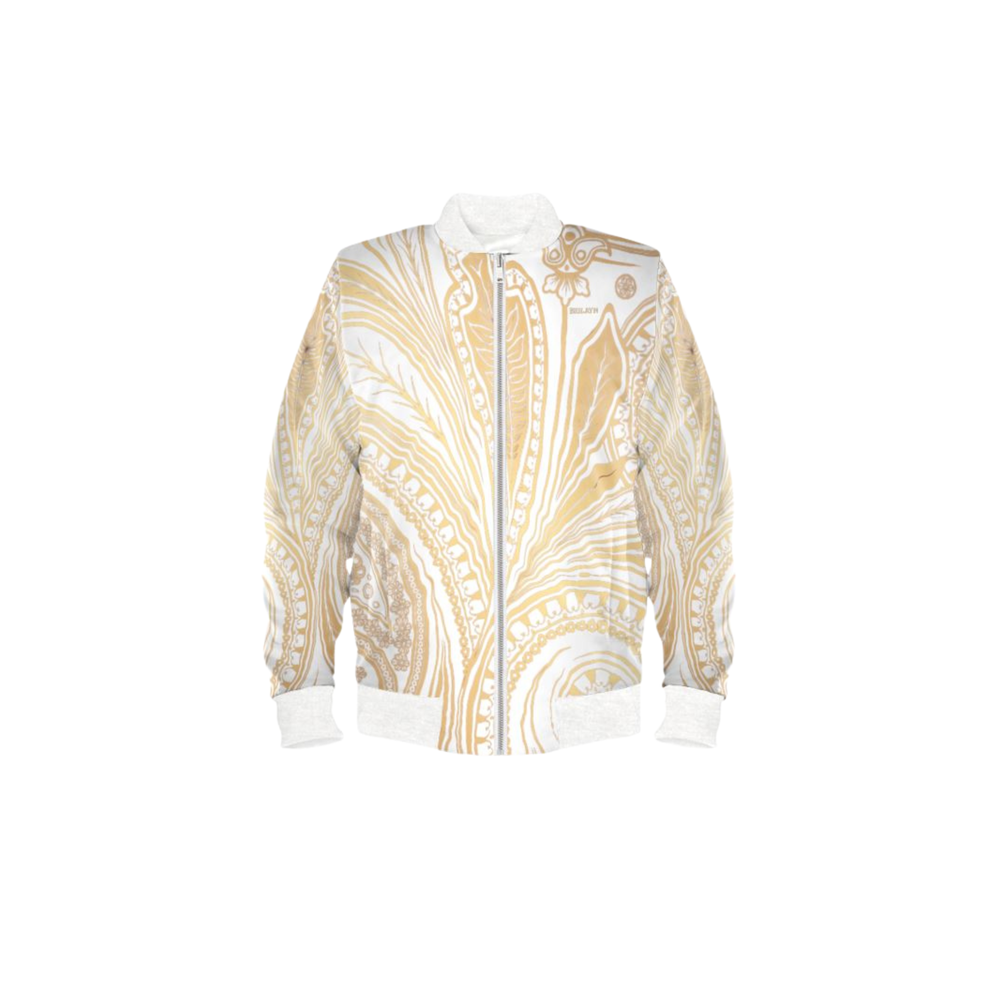 GoldPury Duchess Satin Bomber Jacket