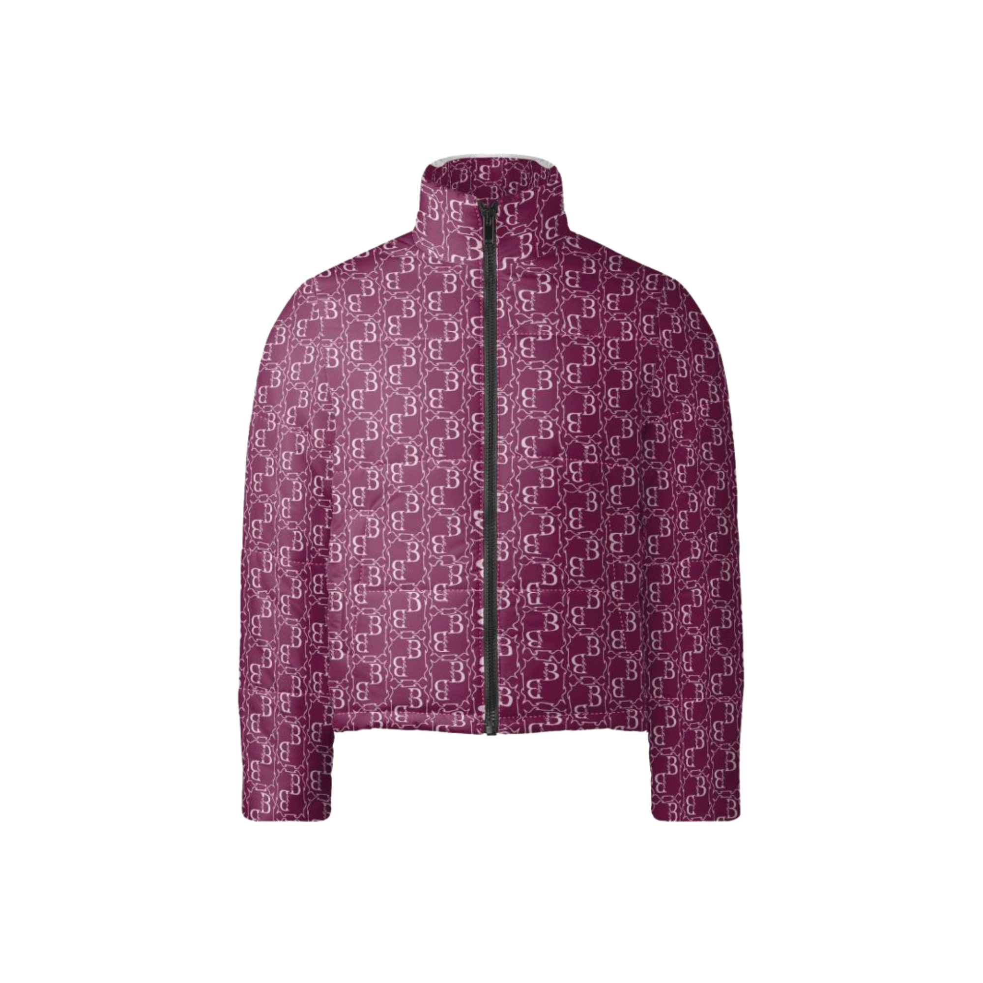 Padded jacket with Monogram print