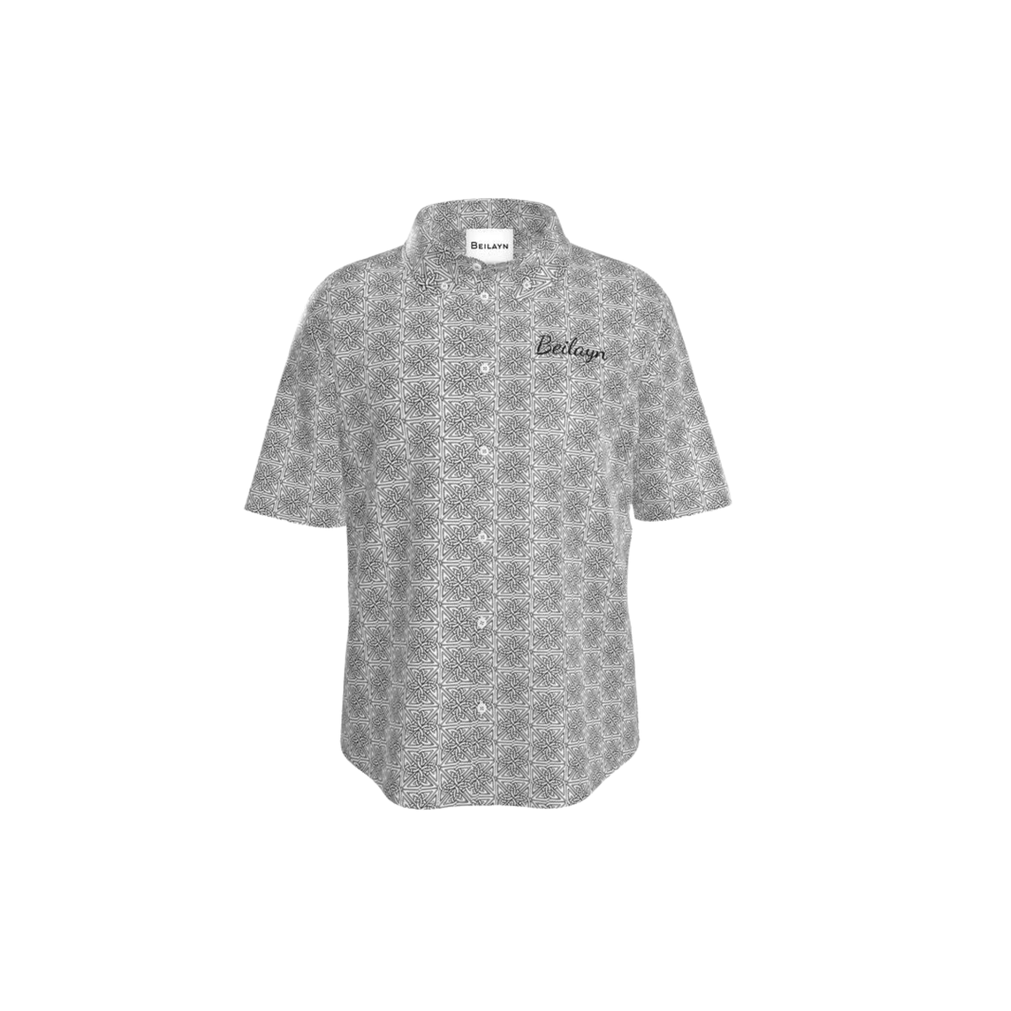 Beilayn Logo Odissea Print Silk Shirt