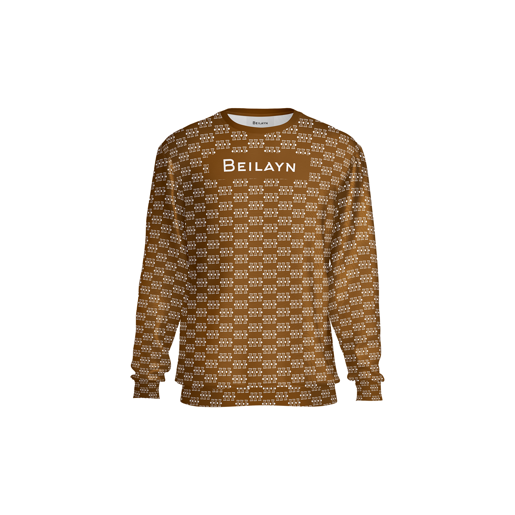 Beilayn Mosky logo print technische trui sweatshirt