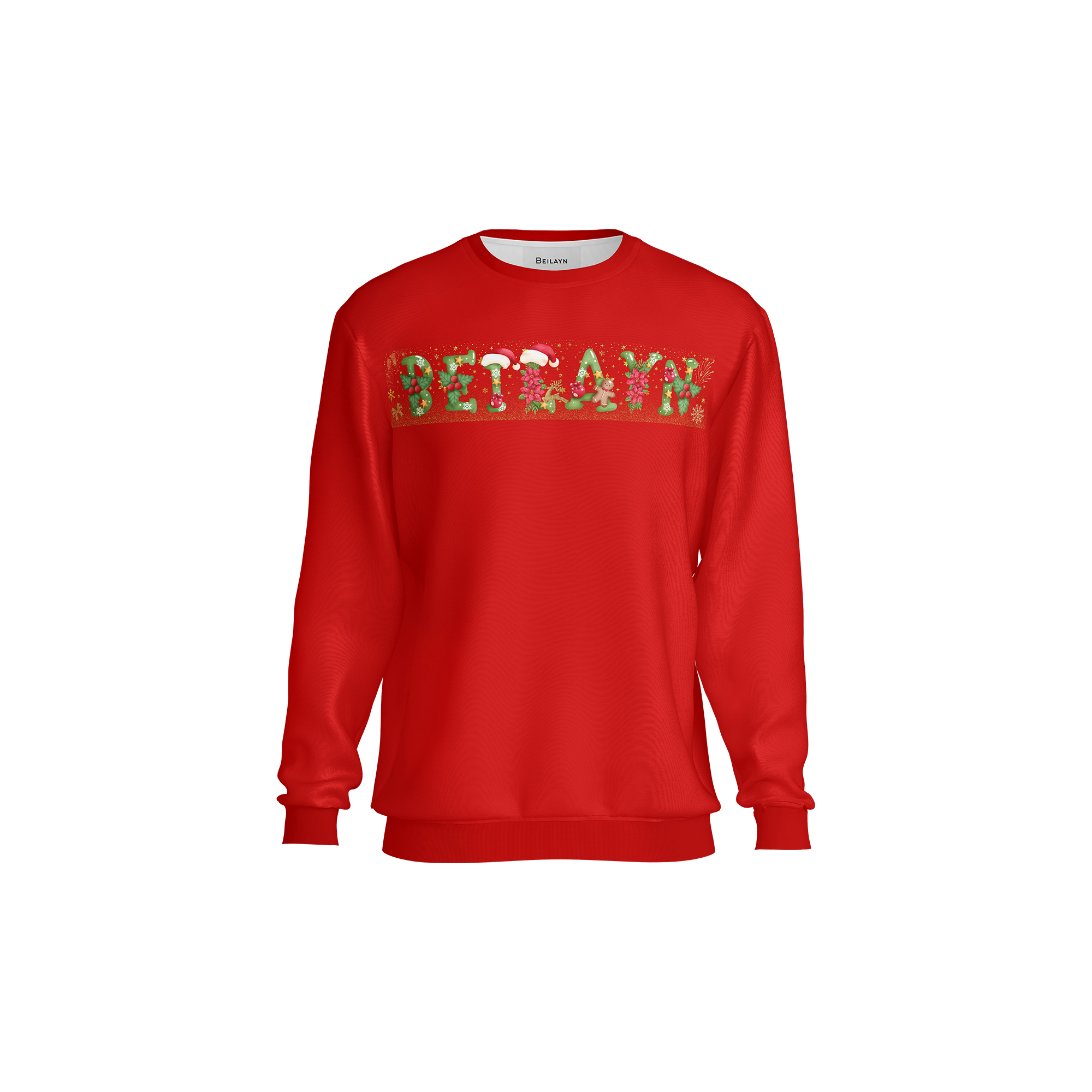 Beilayn Christmas Logo Loop Back Jersey Sweatshirt