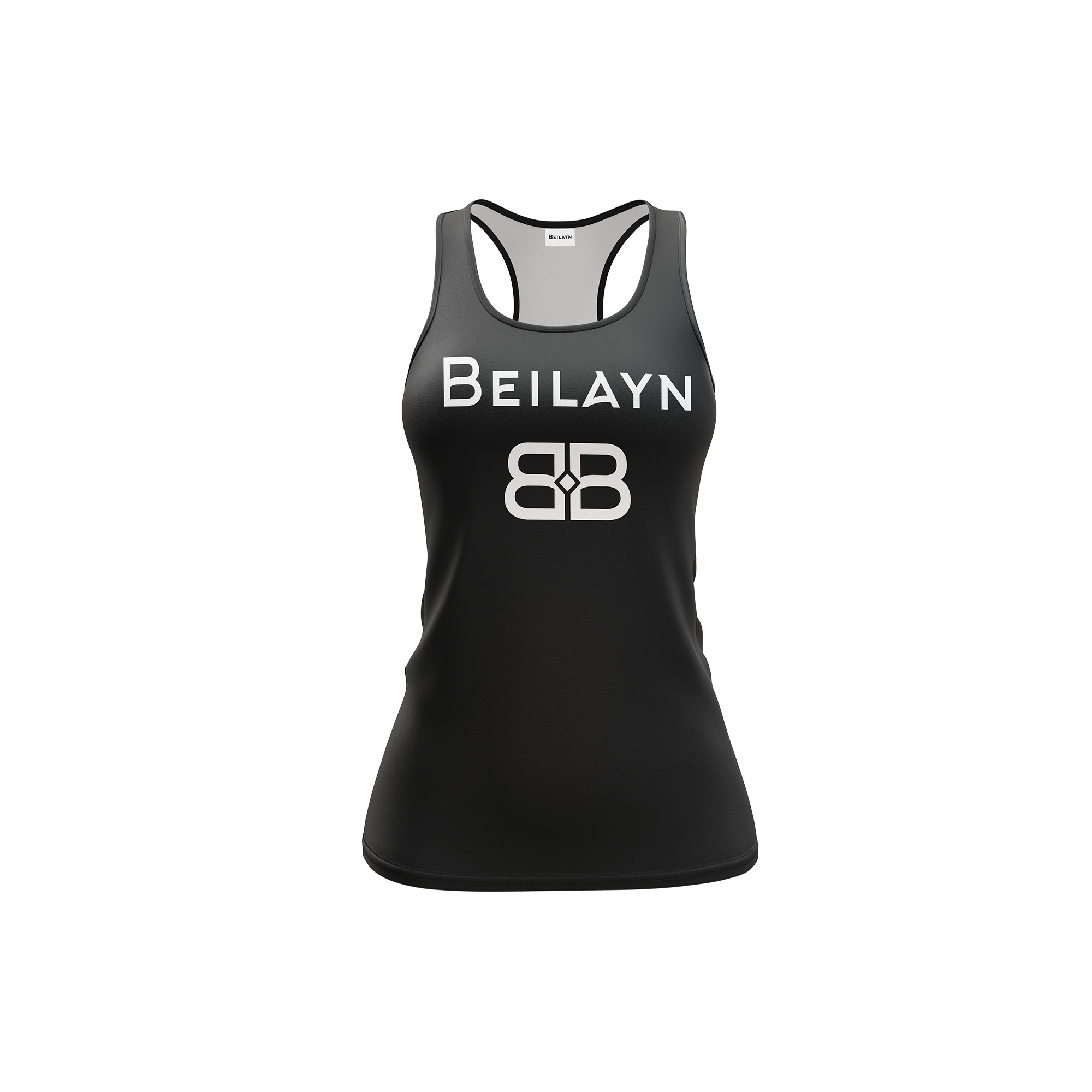 Sports tank top with BB Beilayn print