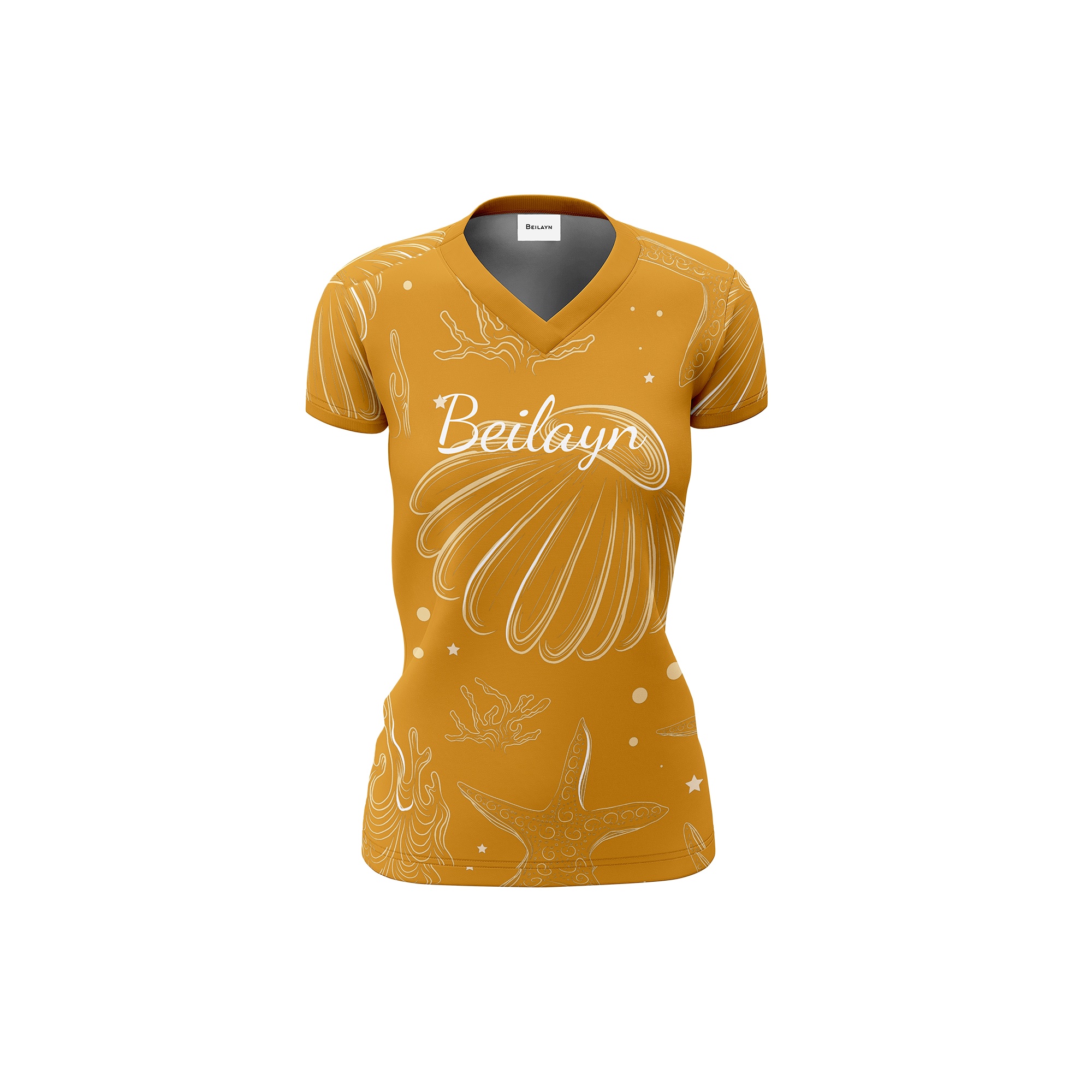 T-shirt van katoenen jersey met BeyShell-print